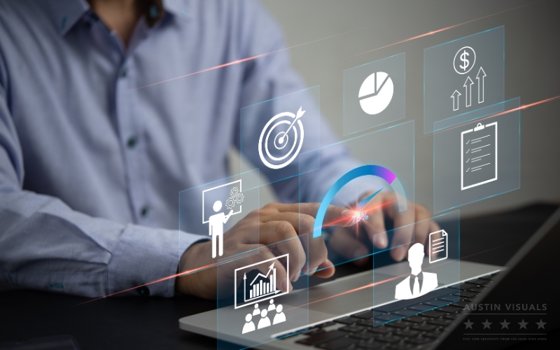 digital business analytics and data visualization