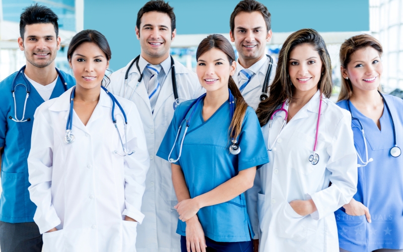 Healthcare Marketing Video Production For Trade Shows 2 medical team of doctors and nurses in hospital