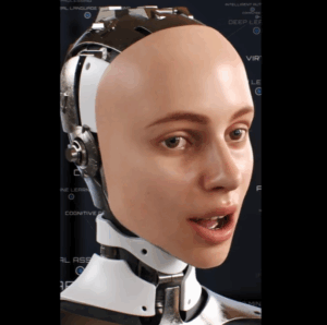 realistic humanoid robot with artificial intelligence