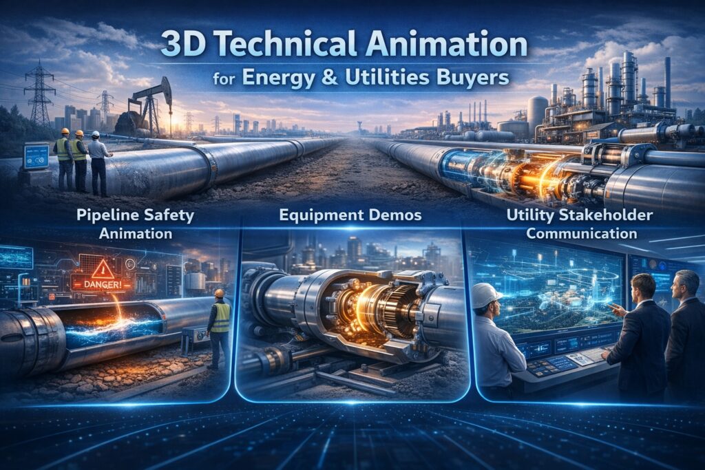 energy industry d animation pipeline safety equipment demos