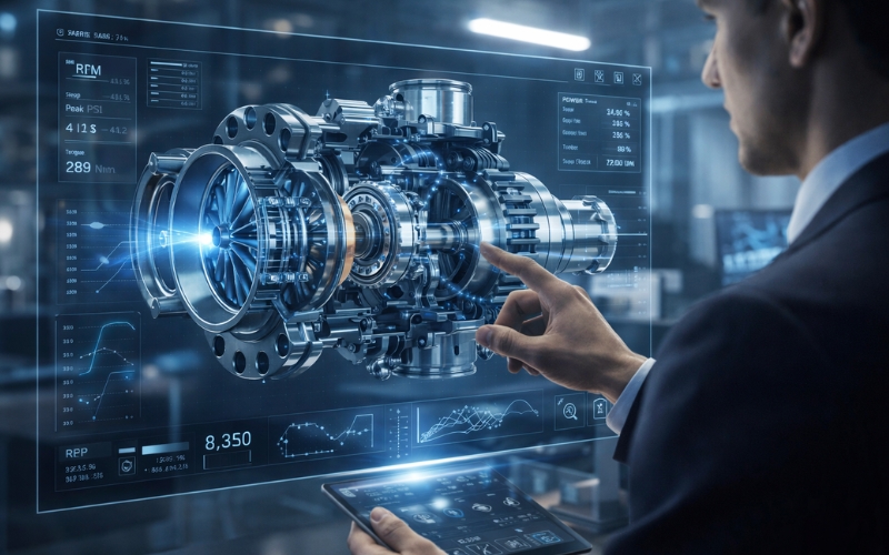 Leveraging Technical 3D Animation for Competitive Advantage in Business 1 industrial d visualization turbomachinery performance dashboard