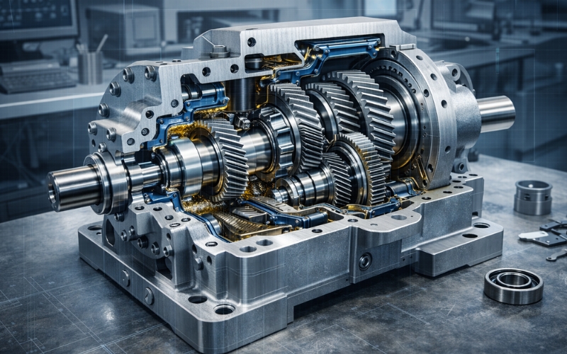 The Importance of Engineering-Grade 3D Visualization in Modern Industry 3 mechanical d visualization industrial gear transmission system