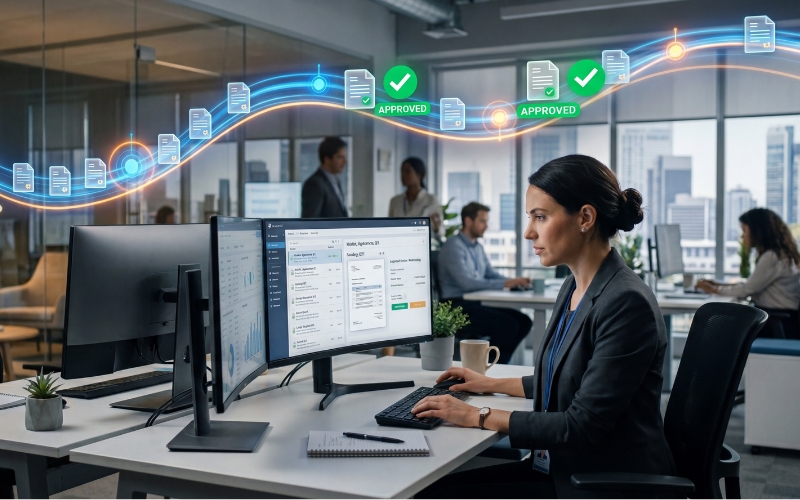 AI Automation Services for Business Owners 5 digital workflow automation document approval process office