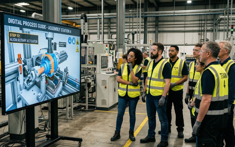 Elevating Manufacturing Process Efficiency Through 3D Animation 3 manufacturing training d technical animation assembly instructions