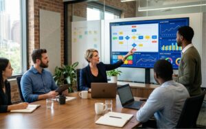 business process optimization meeting data dashboard analysis