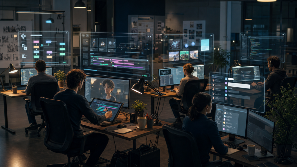 animation production studio workflow video editing motion graphics and digital content