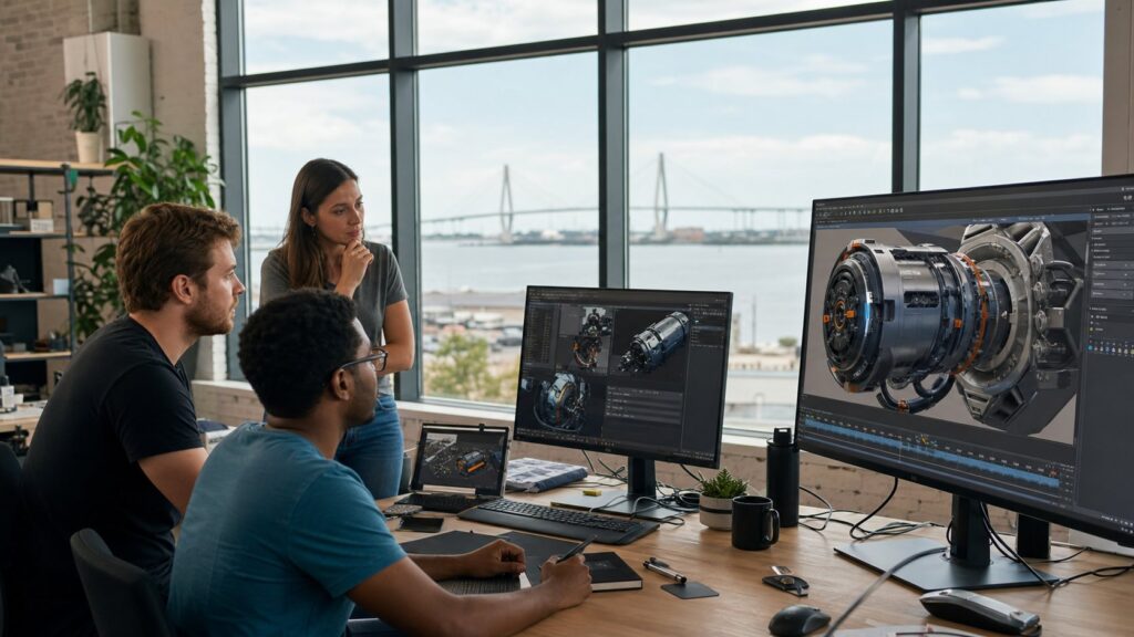 Animation studios in Charleston creative production team