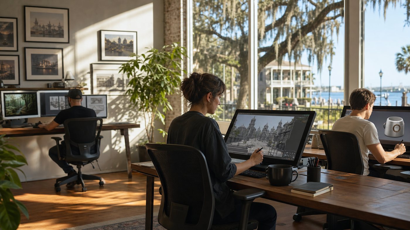 Animation studios in Savannah creative production team