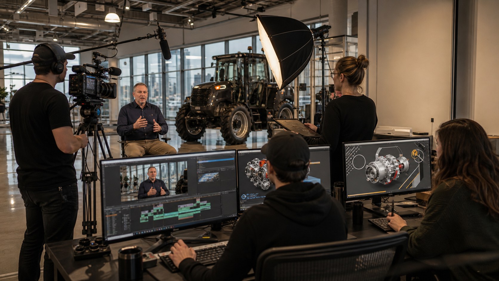 Des Moines production team combining live action video with 2D and 3D animation