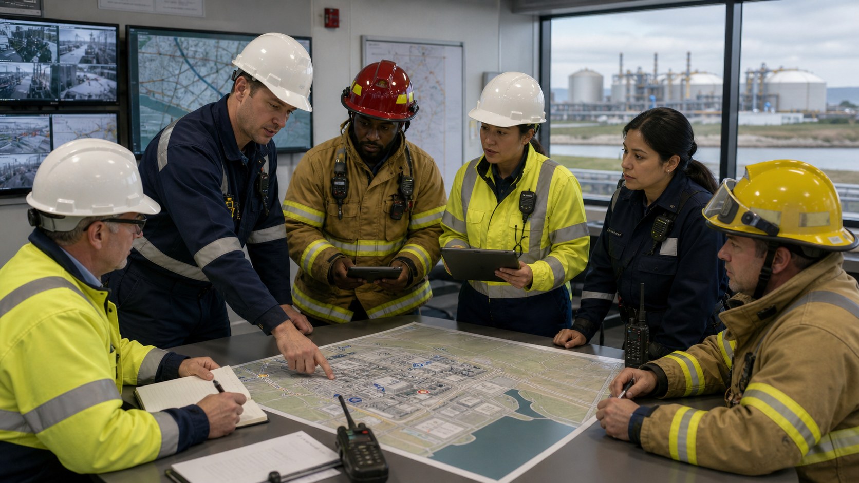 LNG facility emergency response animation reviewed by operators and local responders