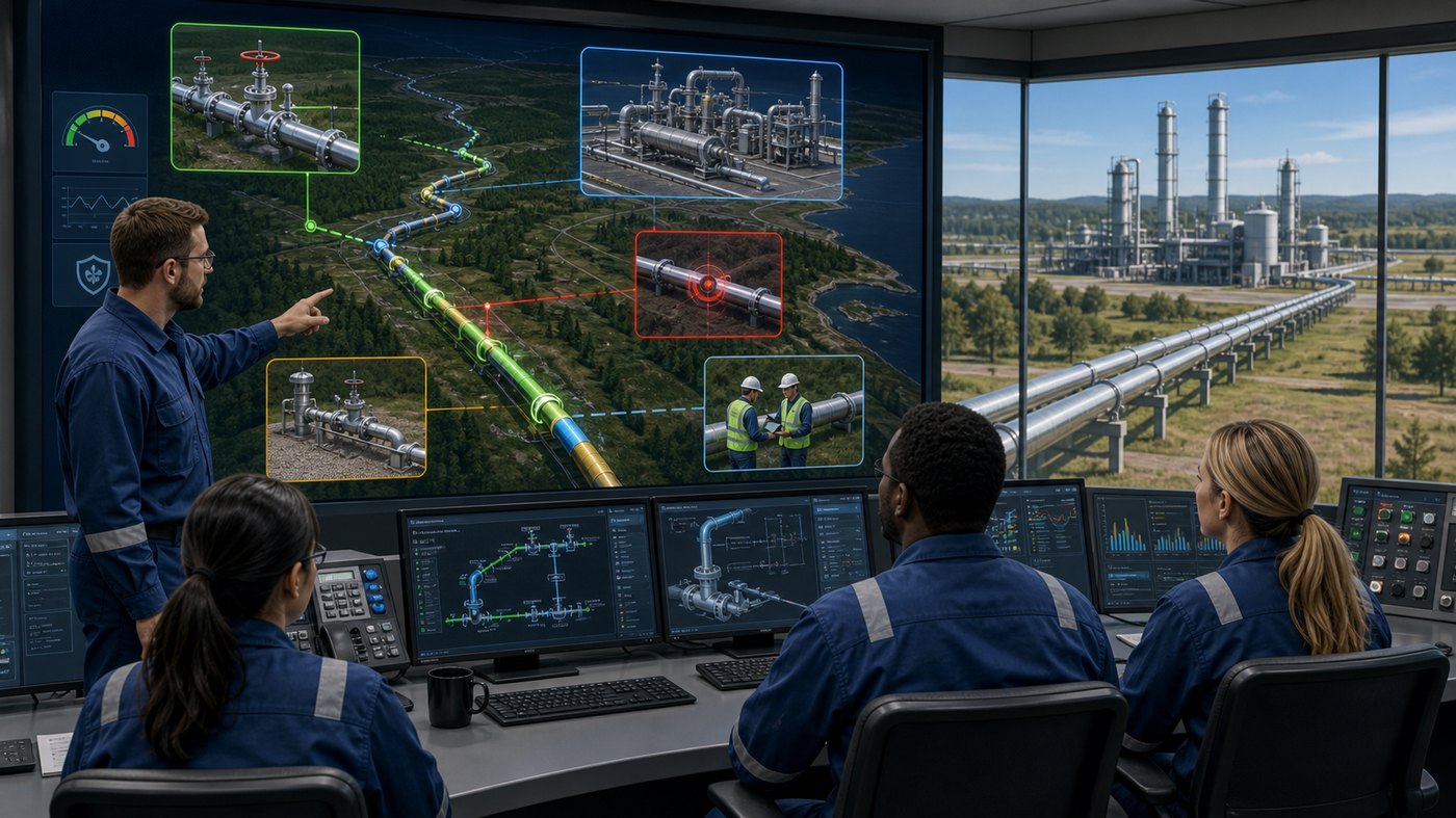 oil and gas pipeline animation training control room simulation