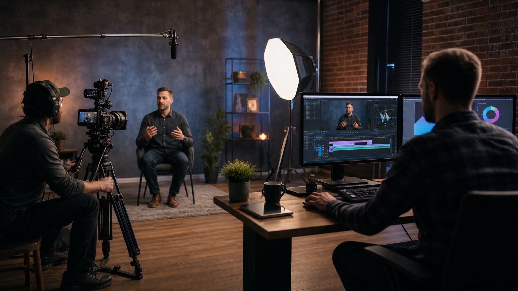 Spokane video production combining live action interviews with motion graphics