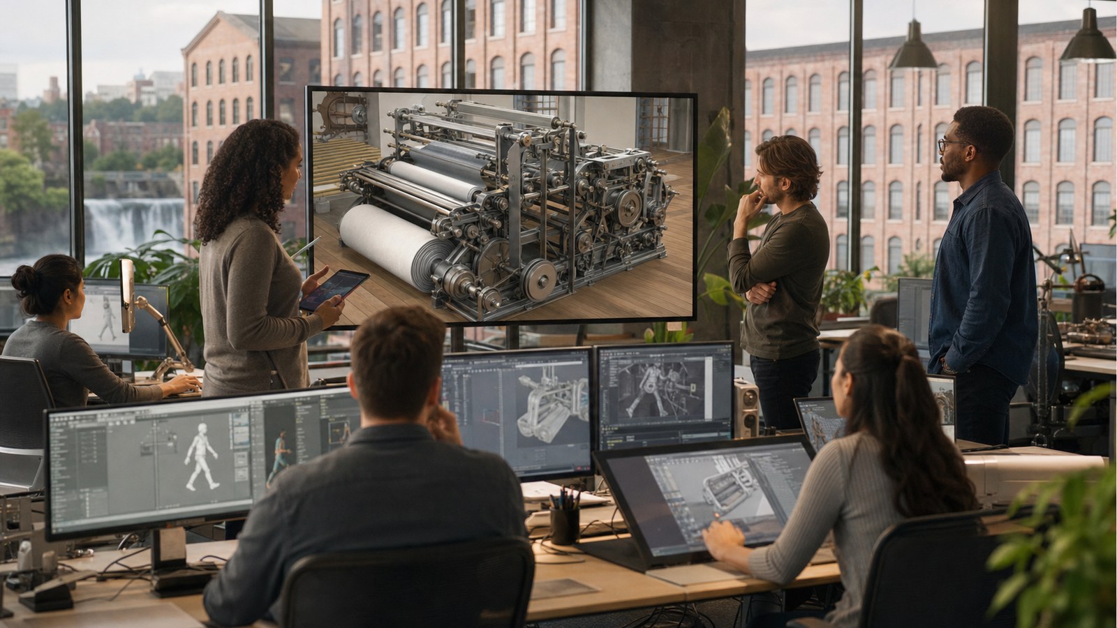 Animation studios in Paterson producing industrial 3D animation in a modern New Jersey studio