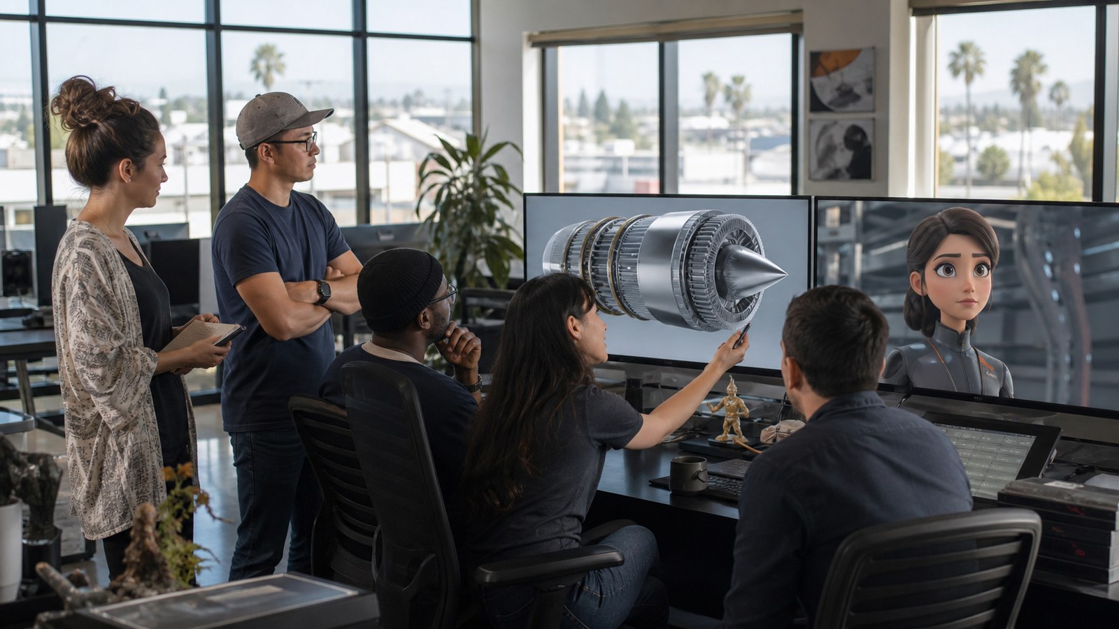 Animation studios in Torrance producing aerospace 3D animation and original character design