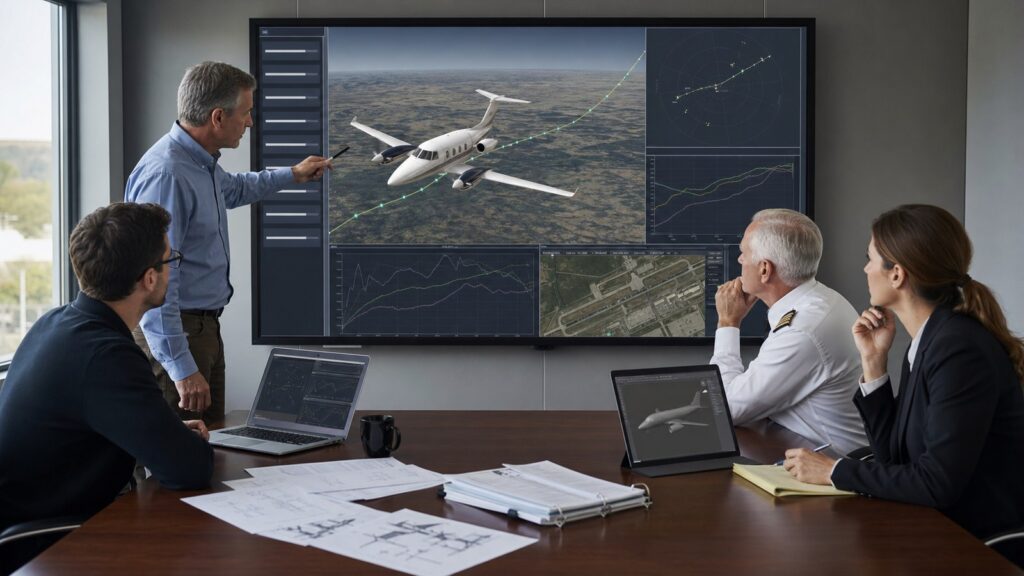 Forensic animation for aviation accident cases reviewed by an attorney pilot engineer and 3D artist