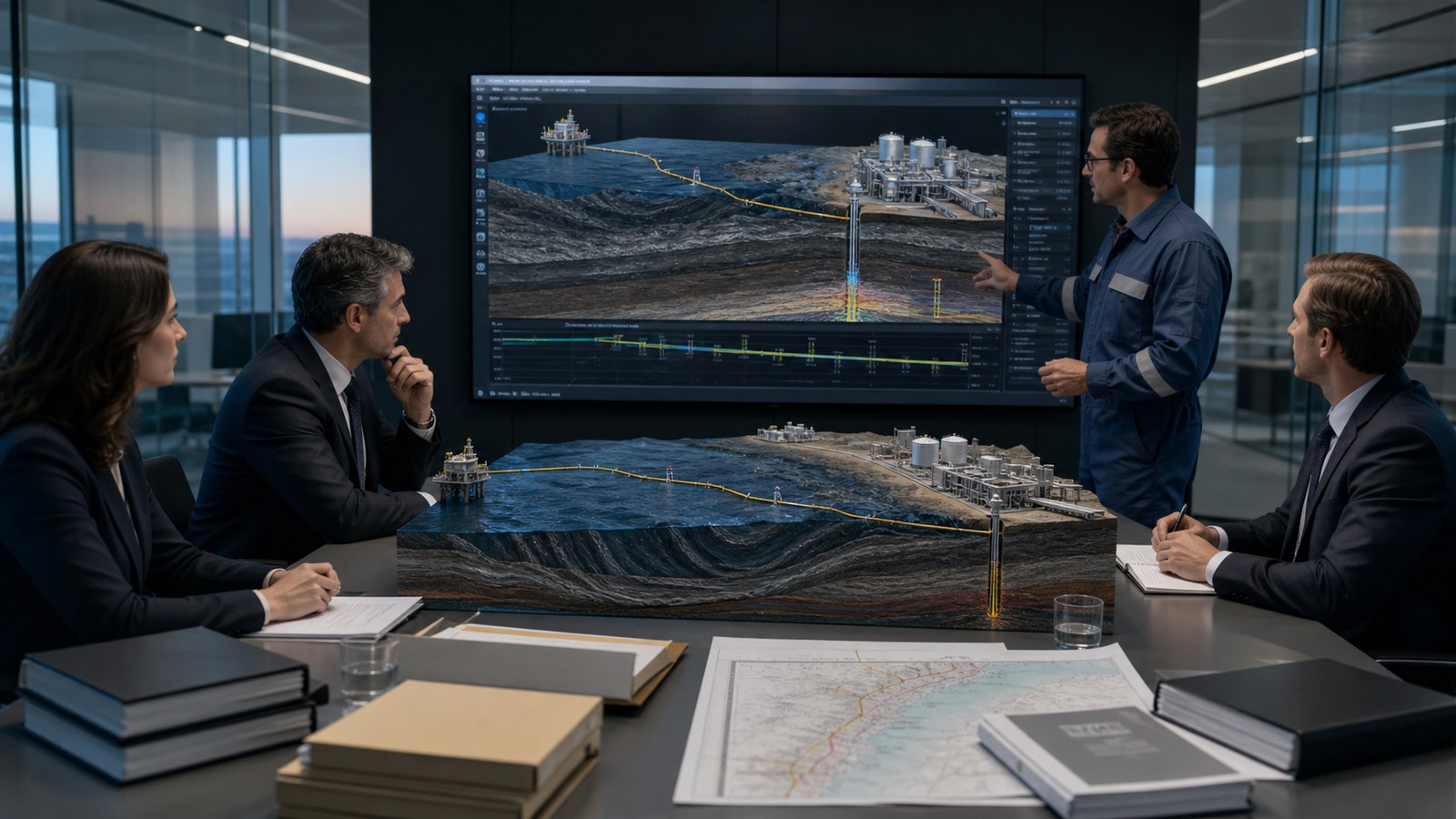 Legal animation for oil and gas litigation reviewed by attorneys and a petroleum engineer
