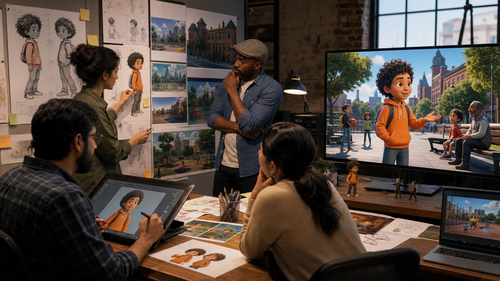 Paterson animation team developing an original character and educational community campaign