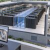 Data Center Digital Twin Visualization: Practical Guide 3 Concept cutaway of server racks and cooling equipment with a matching digital facility view