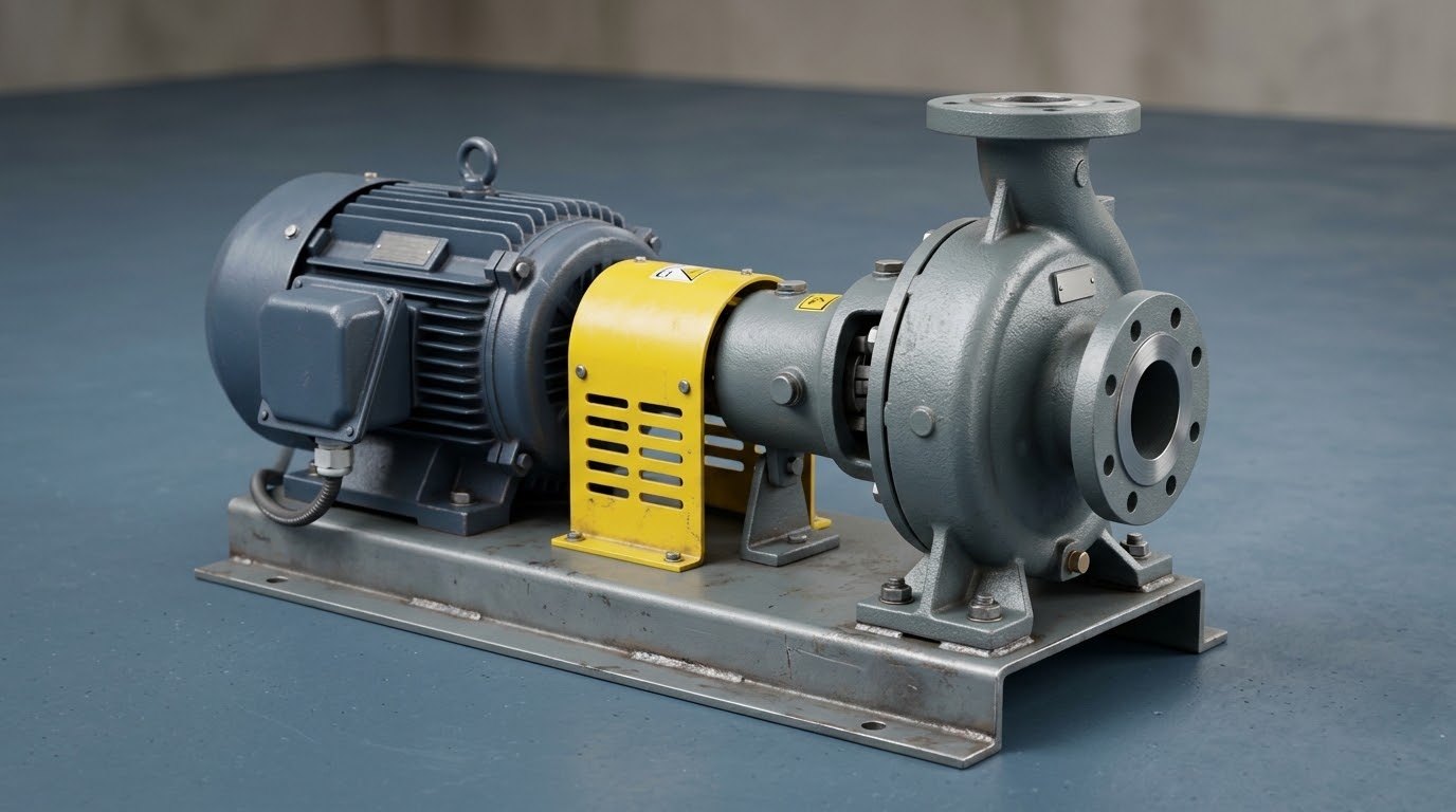Marine Video Production: A Practical Planning Guide 2 Plausible 3D product illustration of a compact marine pump assembly
