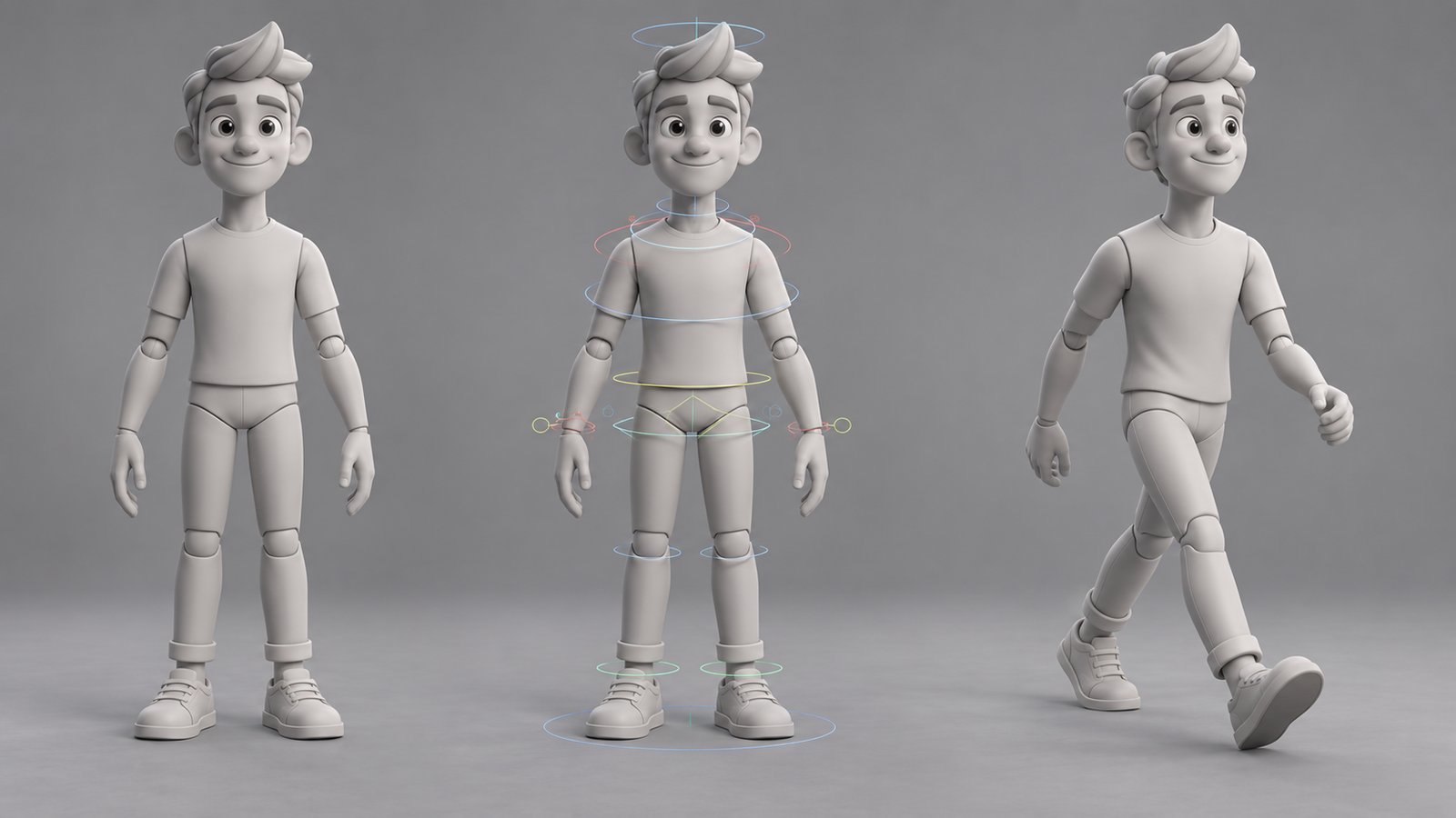 How 2D and 3D Animation Is Made: Production Stages 7 Conceptual character modeling, rigging, and motion progression