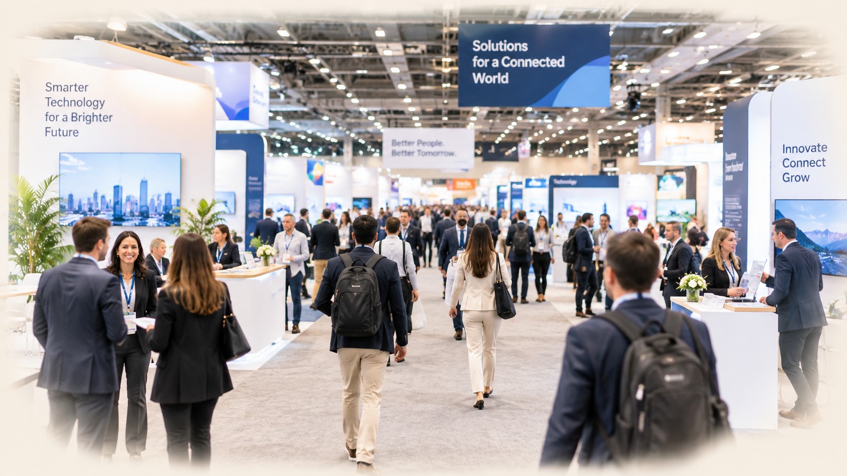 Trade show convention floor representing event manager jobs Las Vegas demand