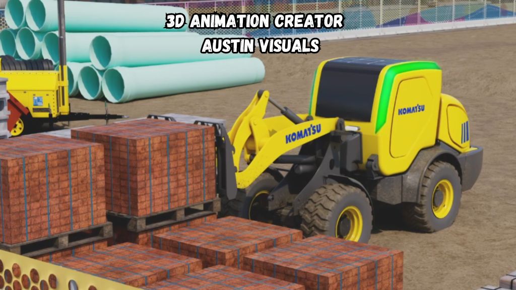 D Animation Creator Austin Visuals D Animation produced for Komatsu