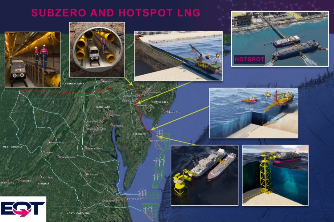 3D rendered map subzero hotspot LNG projects pipeline underwater installation images