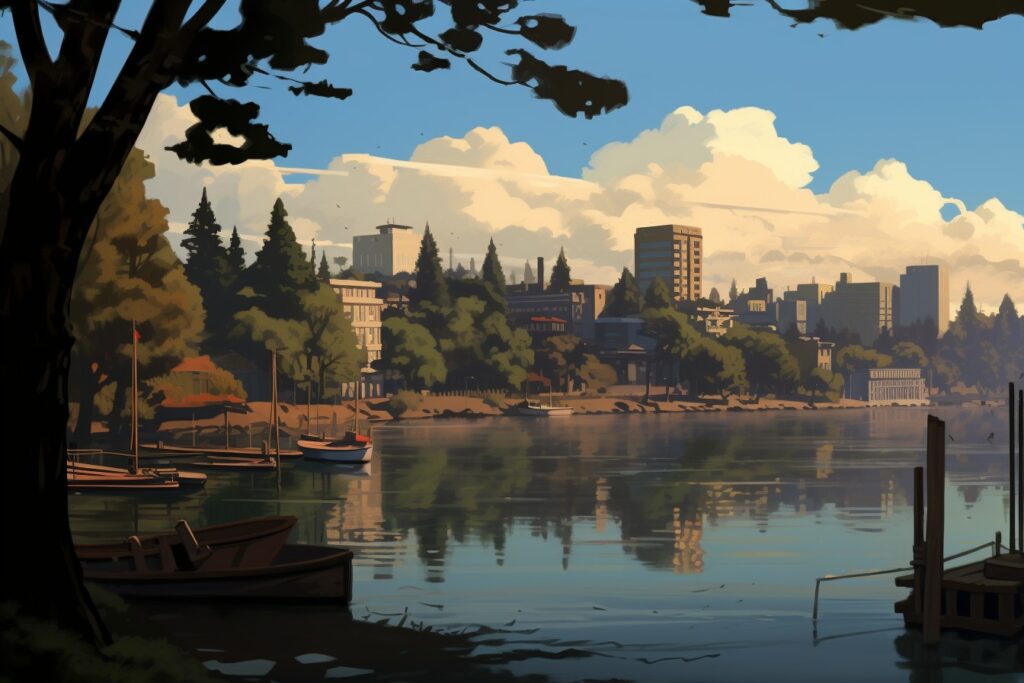 Oakland Animation city view