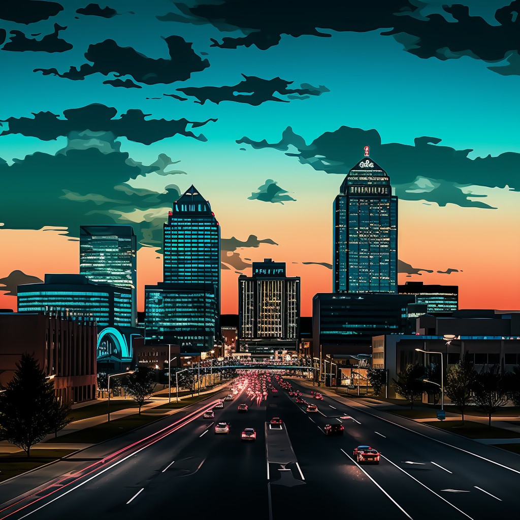Tulsa ANimation city view