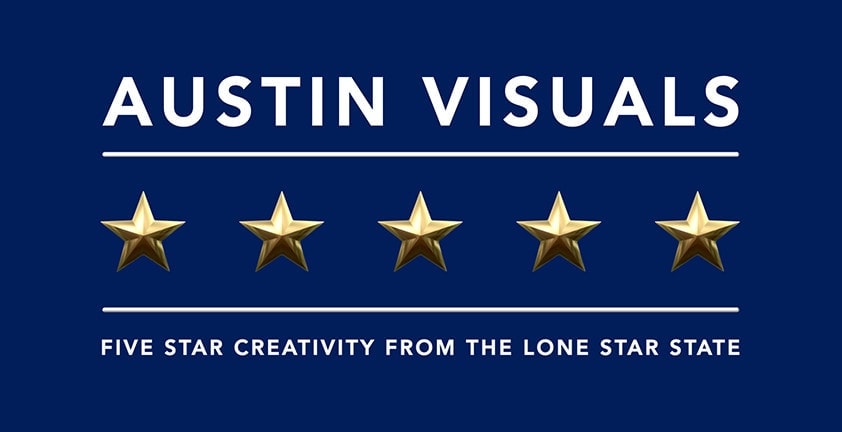 Austin Visuals Logo With 5 Star