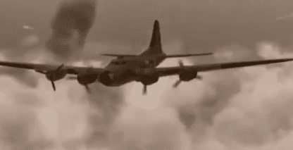 Historical Commercial Re-Enactment WWII Bomber Run