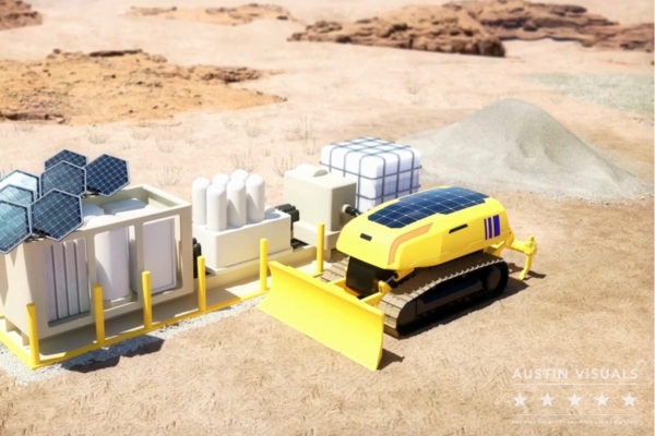 image from Industrial 3D Animation for komatsu 