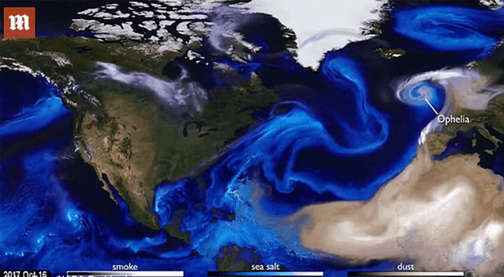 Animated earth from space