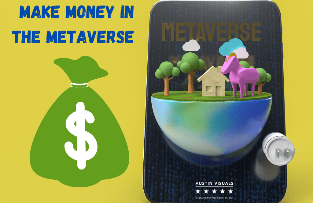 MAKE MONEY IN THE METAVERSE by selling NFT's showing a 3d design of a horse in a piece of property land