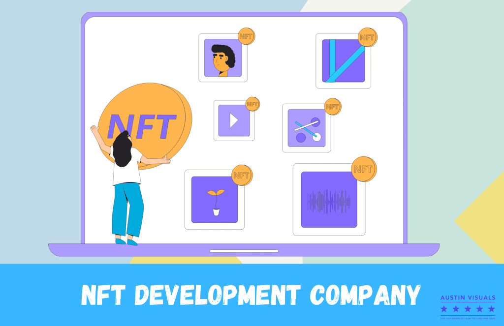 NFT Development Company making a marketing 2d video promoting the NFT's of a specific company
