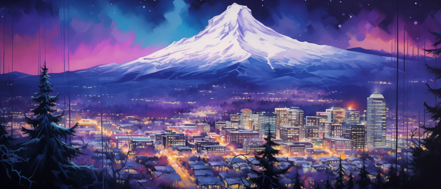 Portland Animation mountain image