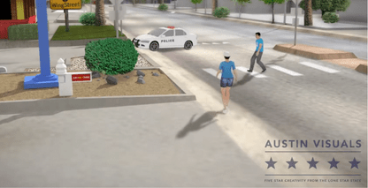 Sidewalk Struggle 3D Animation Video | Austin Visuals