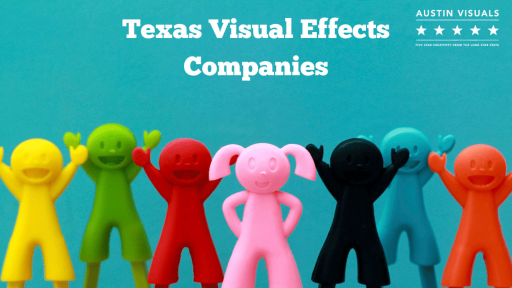 Texas Visual Effects Companies presenting 3d animated character designs shown in different colors