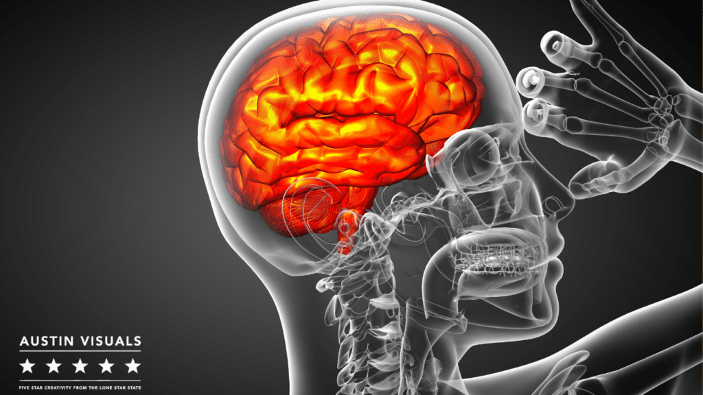 Medical Illustrations of a human body being examined and explained for better understanding of Neurology