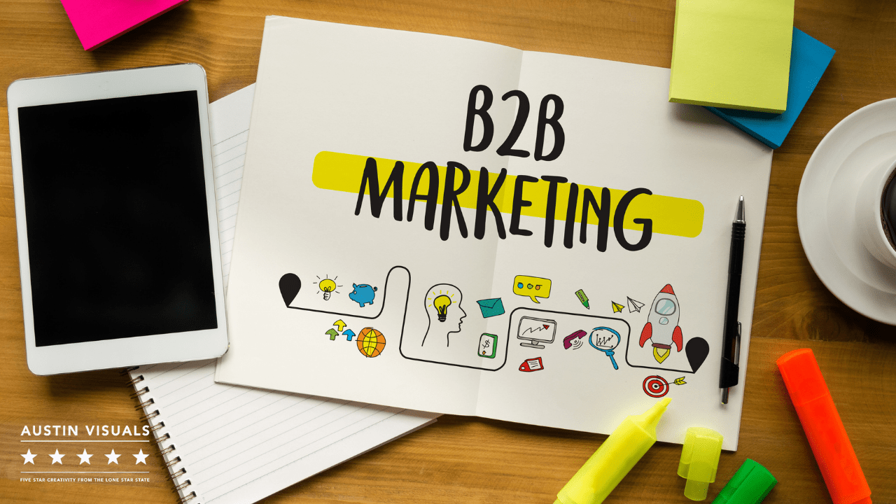 b2b marketing 2d animated design ideas to present how a b2b works on several companies