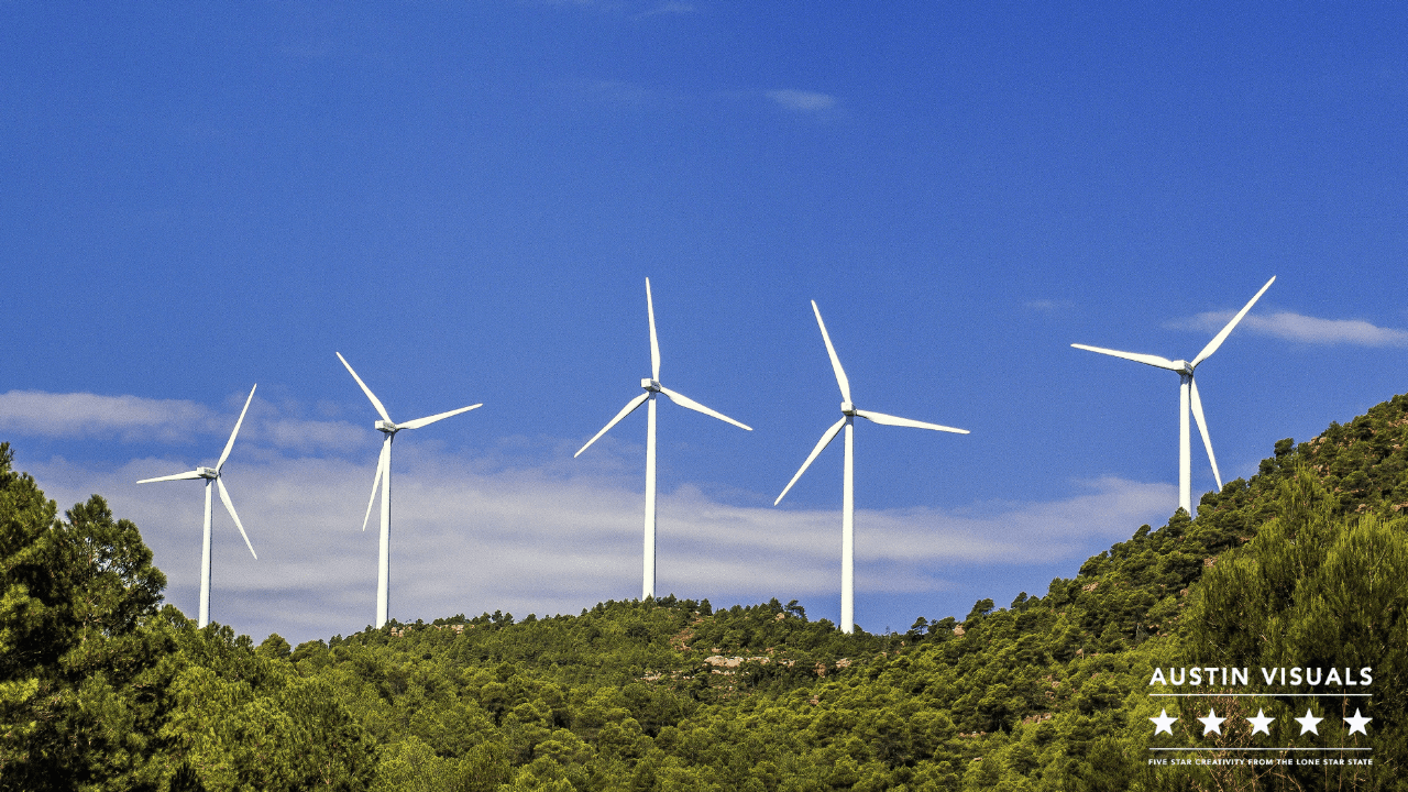 Wind Turbines used for Energy Explainer Video