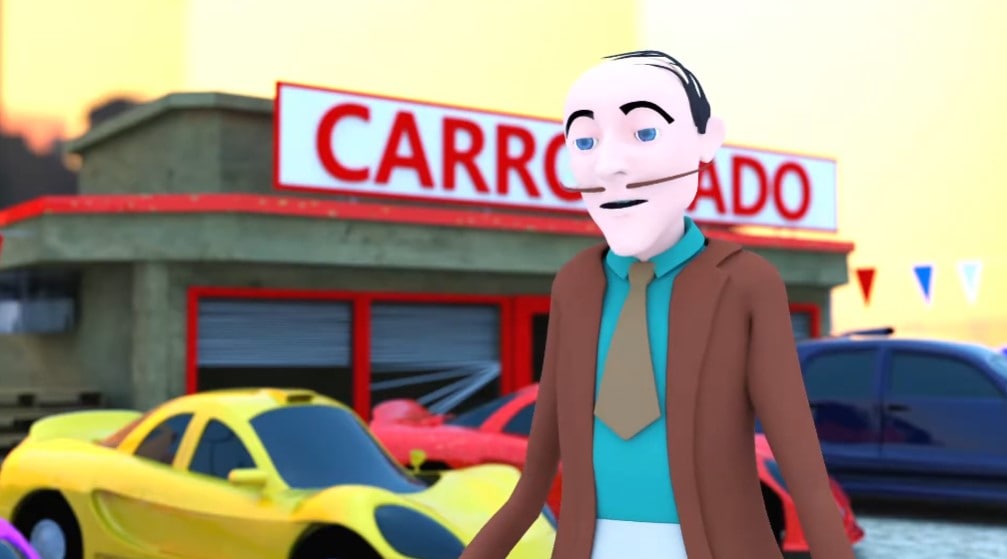 car commercial 2d animated sales video