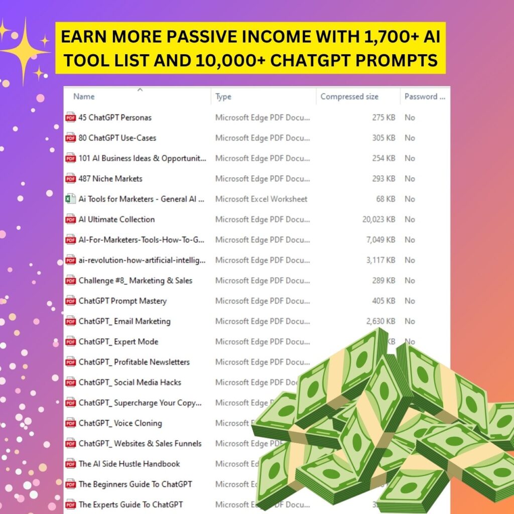 Earn more passive income with chatgpt Prompts ( )