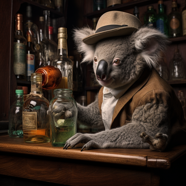 el paso animation koala bartender