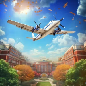fresno animation college plane
