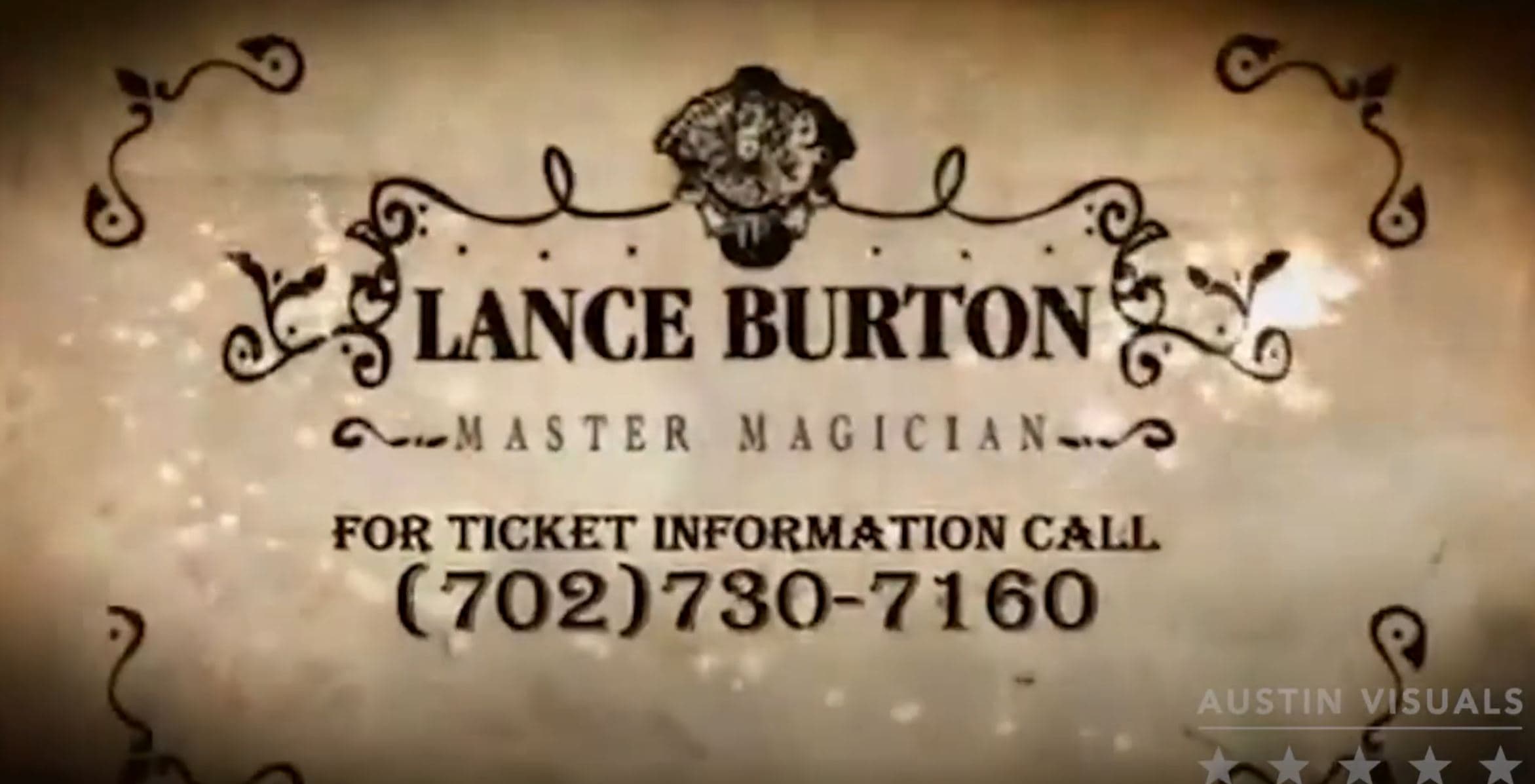 Lance Burton Magician TV Commercial