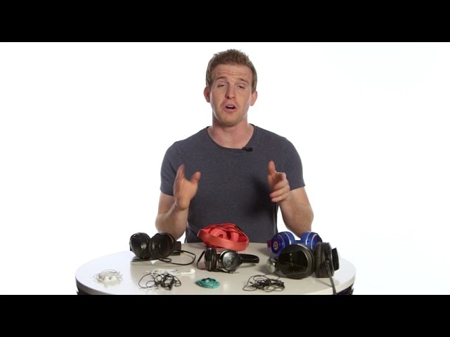 explainer video company presenting an associate telling what is the most competitive headphone that you can buy in terms of price